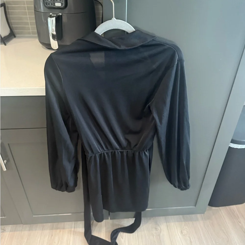 Show Me Your MuMu Black Collared Dress - Picture 3 of 4
